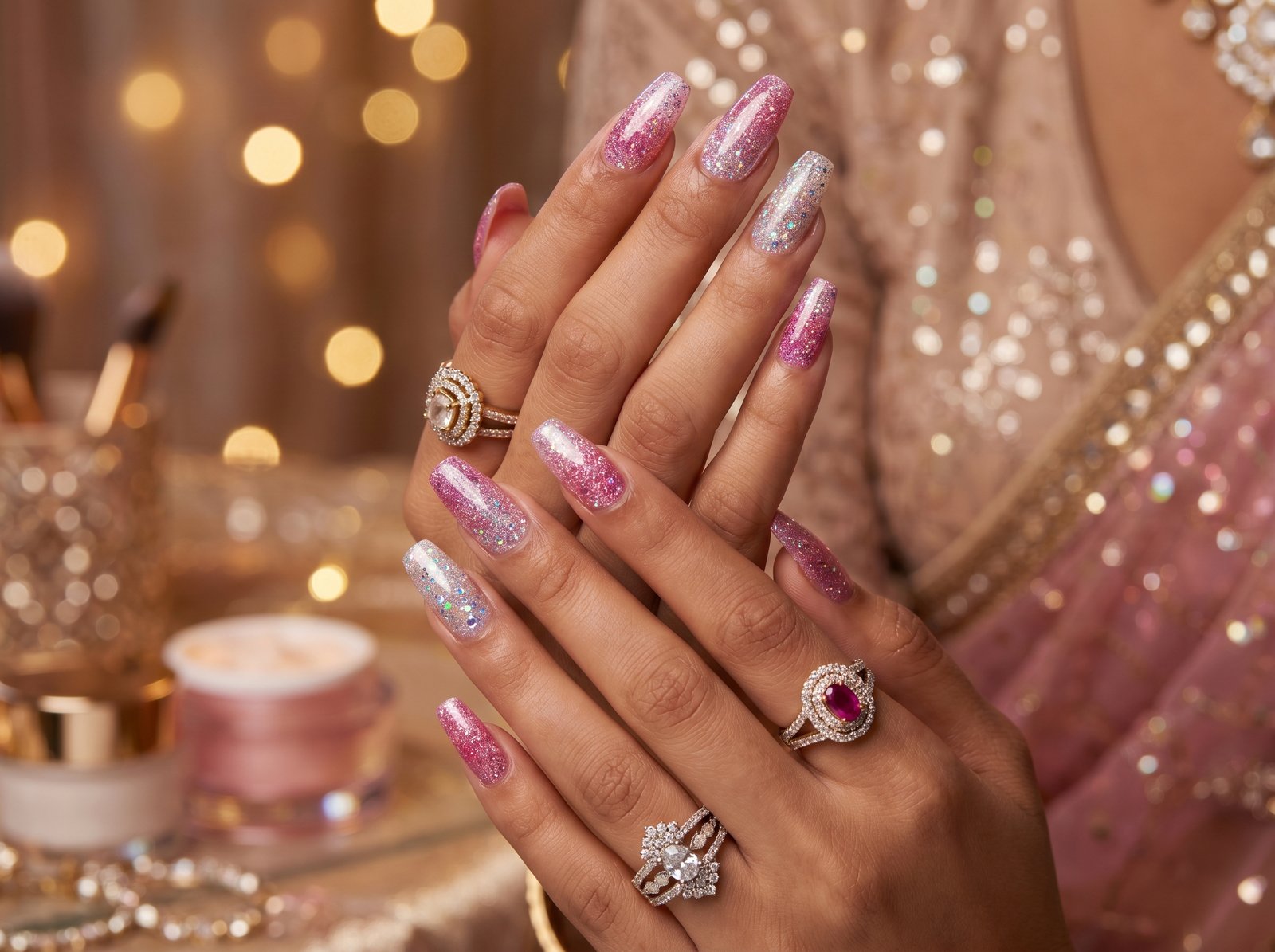 Glitter Nails